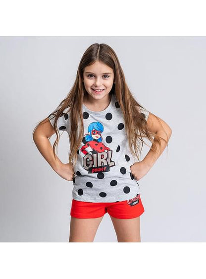 Pijama Ladybug “Girl Power“ corto para niña - Miraculous Ladybug