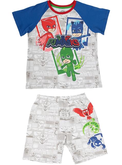 Pijama PJ Masks corto para niños - Funiglobal | Funidelia