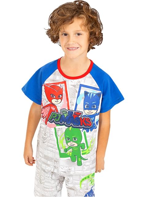 Pijama PJ Masks corto para niños - Funiglobal | Funidelia