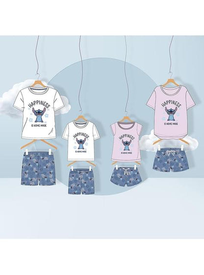 Pijama Stitch corto para mujer - Lilo & Stitch