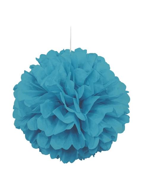 Pompón decorativo aguamarina - Línea Colores Básicos - Unique | Funidelia