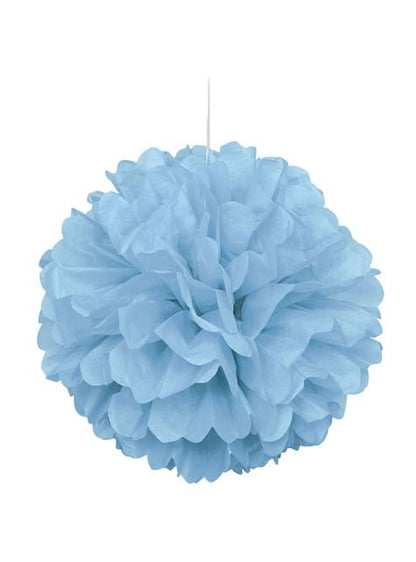 Pompón decorativo azul cielo - Línea Colores Básicos - Unique | Funidelia