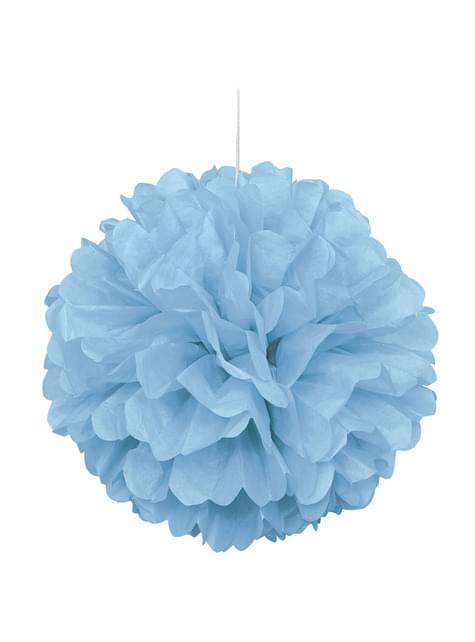 Pompón decorativo azul cielo - Línea Colores Básicos - Unique | Funidelia