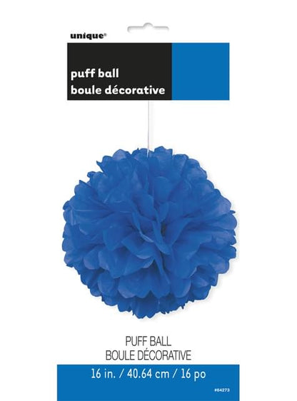 Pompón decorativo color azul oscuro - Línea Colores Básicos - Unique | Funidelia