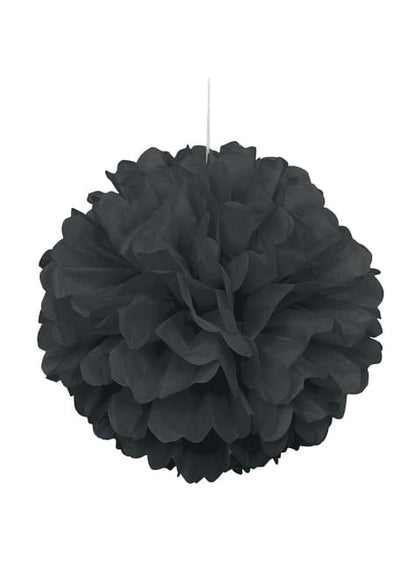 Pompón decorativo color negro - Línea Colores Básicos - Unique | Funidelia