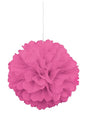Pompón decorativo color rosa - Línea Colores Básicos - Unique | Funidelia