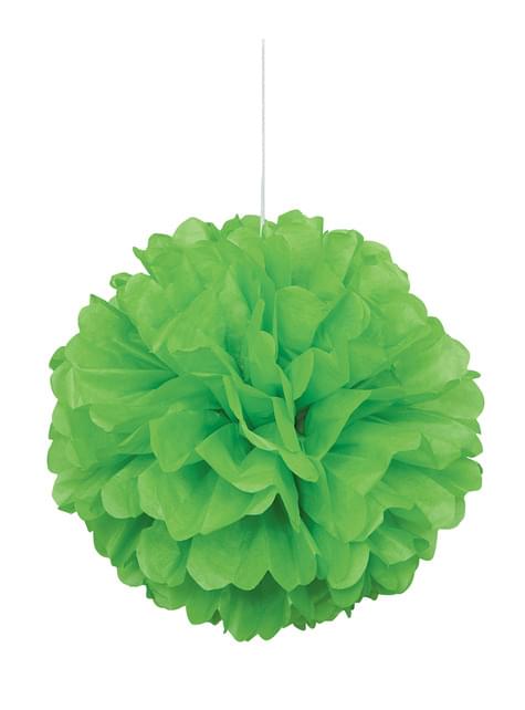 Pompón decorativo color verde lima - Línea Colores Básicos - Unique | Funidelia