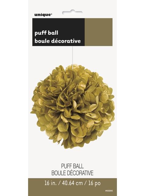 Pompón decorativo dorado - Línea Colores Básicos - Unique | Funidelia