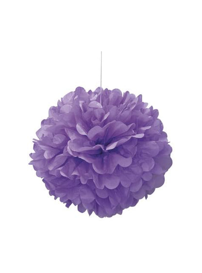 Pompón decorativo morado - Línea Colores Básicos - Unique | Funidelia