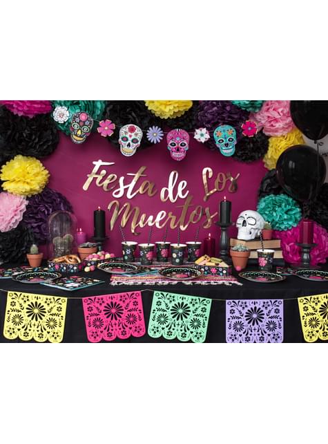 Pompón decorativo rosa de 25 cm de papel
