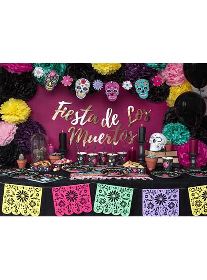 Pompón decorativo rosa de 25 cm de papel