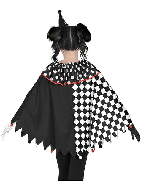 Poncho de arlequín para niña