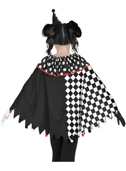 Poncho de arlequín para niña