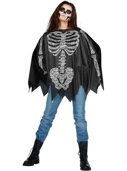 Poncho de esqueleto para adulto - Wilbers | Funidelia