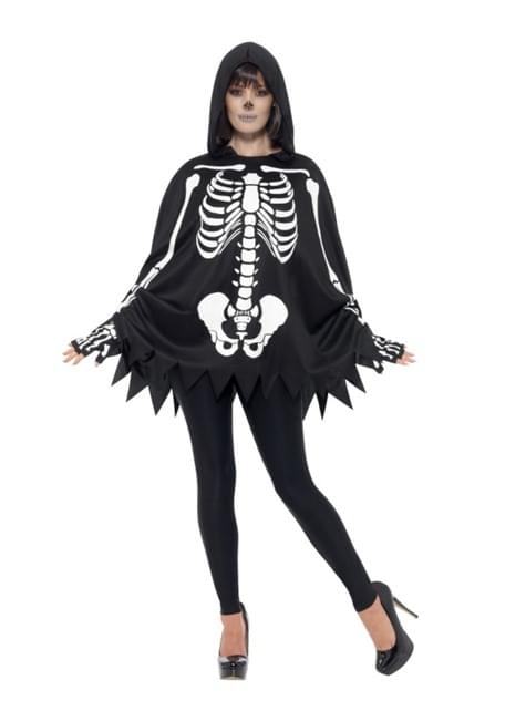 Poncho de esqueleto para adulto - Smiffys | Funidelia