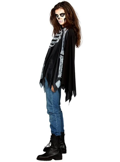 Poncho de esqueleto para adulto - Wilbers | Funidelia