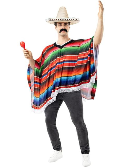 Poncho Mexicano para adulto - Funiglobal | Funidelia