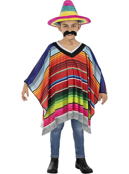 Poncho Mexicano para niño - Funiglobal | Funidelia