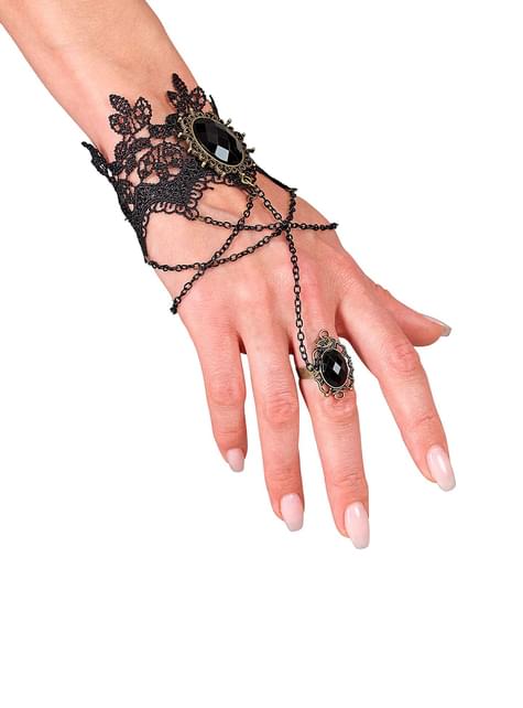 Pulsera de encaje con anillo para mujer - Widmann | Funidelia