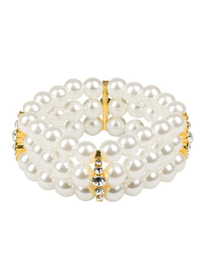 Pulsera de perlas blancas para mujer - Boland | Funidelia