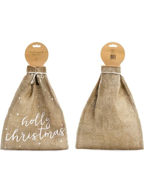 Saco Holly Christmas decorativo