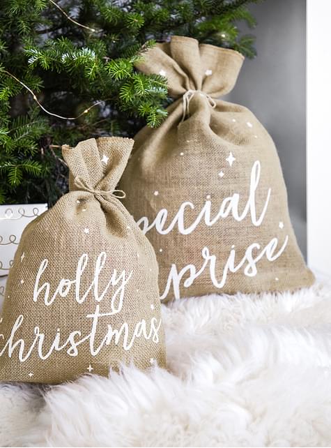 Saco Holly Christmas decorativo
