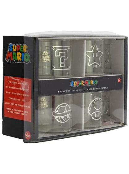 Set 4 tazas Super Mario Bros personajes