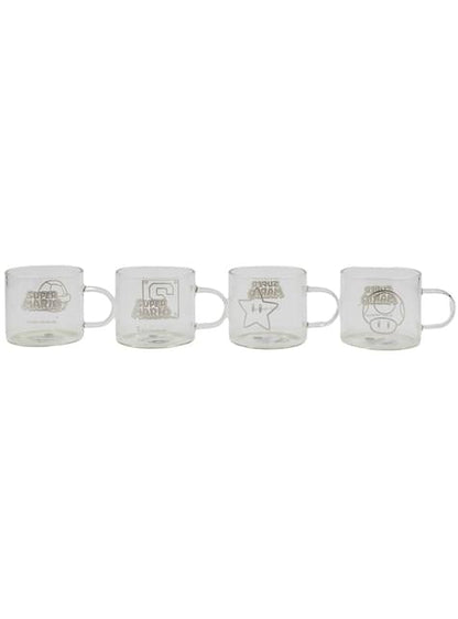 Set 4 tazas Super Mario Bros personajes