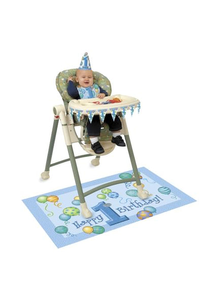 Set de 1º cumpleaños azul - Unique | Funidelia