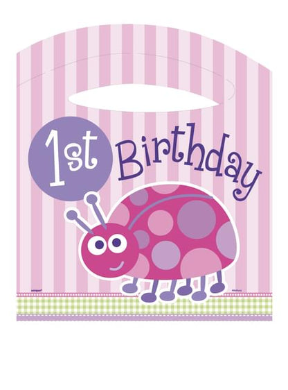 Set de 1º cumpleaños mariquita rosa - Unique | Funidelia