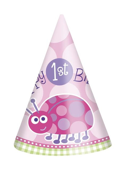 Set de 1º cumpleaños mariquita rosa - Unique | Funidelia