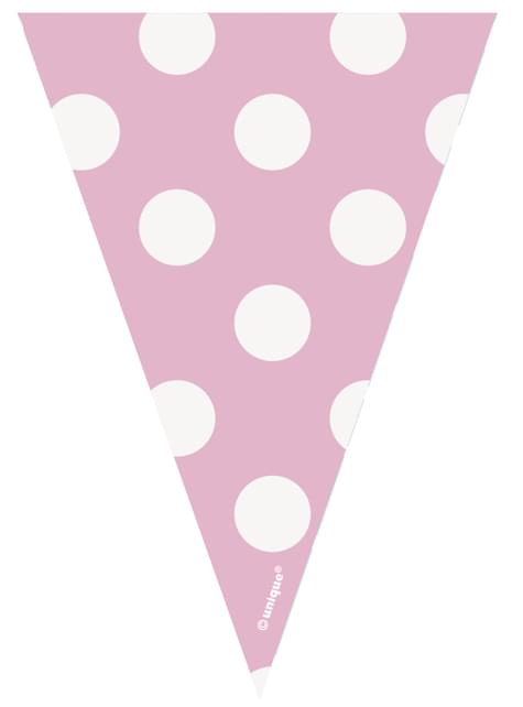 Set de 1º cumpleaños rosa y blanco - Unique | Funidelia