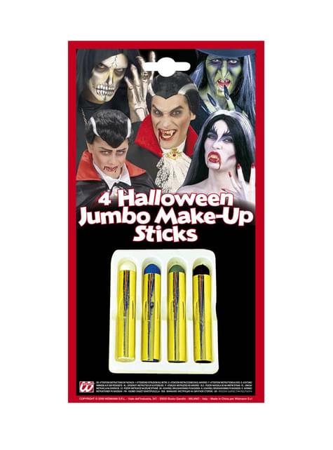 Set de 4 barras de maquillaje halloween