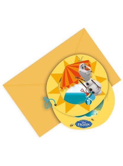 6 invitaciones Olaf Summer - Procos | Funidelia