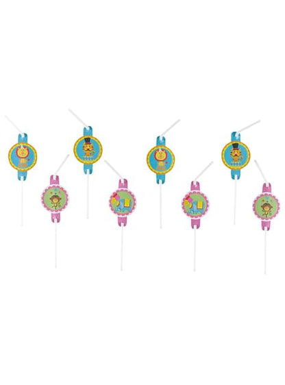 8 pajitas de Fisher Price Circus - AMSCAN | Funidelia