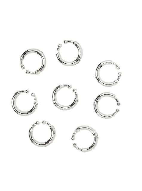 Set de 8 piercings clip on - Widmann | Funidelia