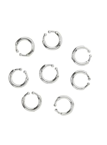 Set de 8 piercings clip on - Widmann | Funidelia