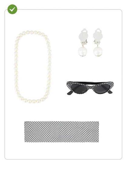 Set de accesorios de los Años 50 - Funiglobal | Funidelia