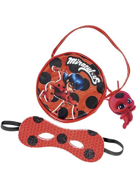 Set de bolso y antifaz de Ladybug para niña