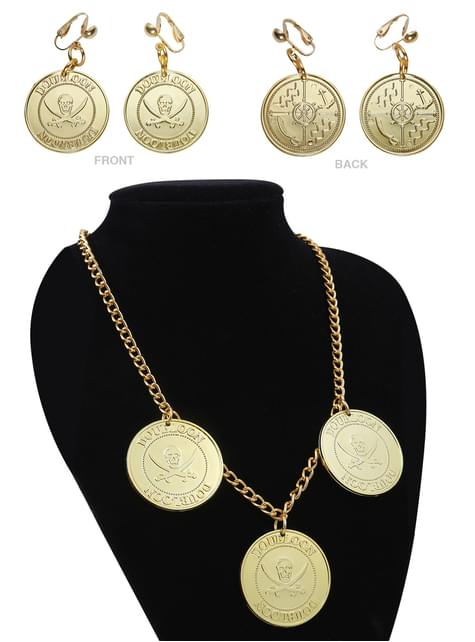 Set de collar y pendientes pirata para mujer