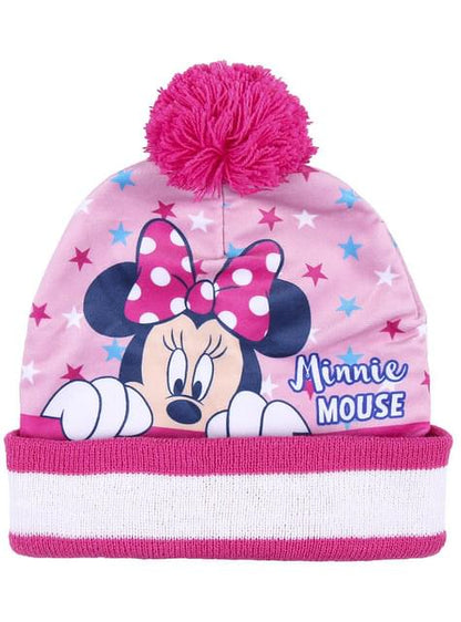 Set de gorro, pañuelo y guantes Minnie para niña - Artesanía Cerdá S.L. | Funidelia