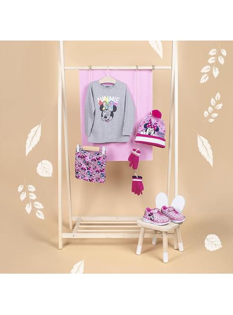 Set de gorro, pañuelo y guantes Minnie para niña - Artesanía Cerdá S.L. | Funidelia
