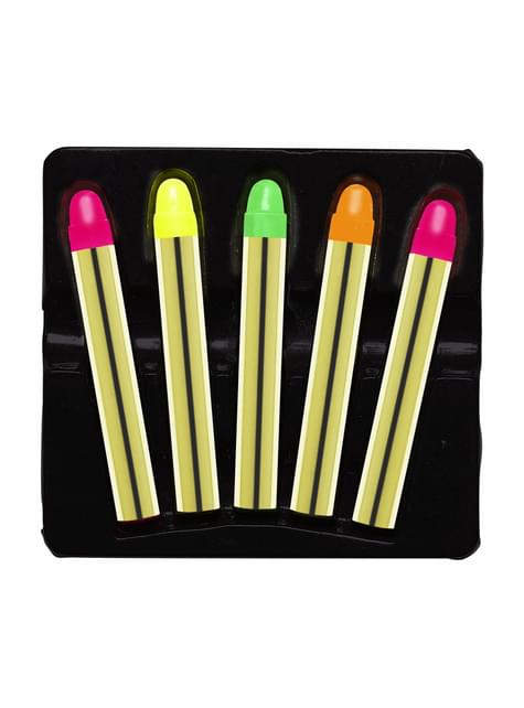 Set de lápices de maquillaje fluorescente