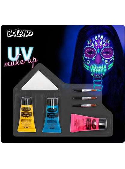 Set de maquillaje de esqueleto brilla en la oscuridad - Boland | Funidelia
