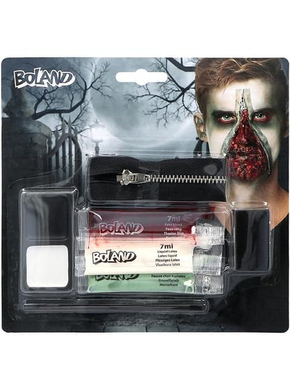 Set de maquillaje de zombie con cremallera - Boland | Funidelia