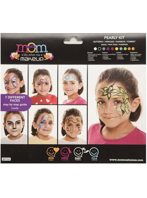 Set de maquillaje multiusos perlado infantil