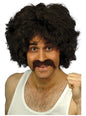 Set de peluca y bigote retro para hombre - Smiffys | Funidelia