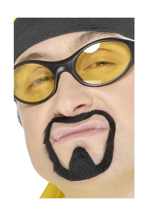 Bigote con perilla de rapero