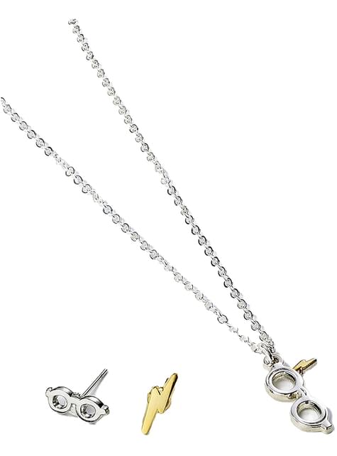 Set de regalo collar y pendientes Hogwarts - Harry Potter - The Carat Shop | Funidelia
