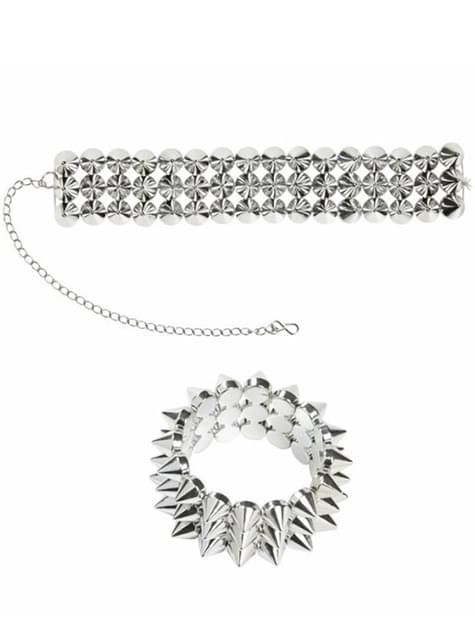 Collar y pulsera pinchos